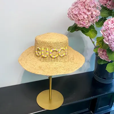 Gucci Straw hat size S 56cm beige