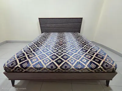 Queen Bed Frame with Headboard, side tables, dressing and Mattress (flawless Condition)