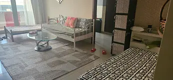 One bedroom apartment (for 3 females). The building is opposite Insurance Market Metro Station.