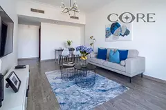 Furnished 1BR | Meadows View | Metro | 12 Cheques
