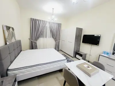 Family Building Spacious Furnished Studio in 3000 with Internet near Dubai Border Al Nahda Sharjah