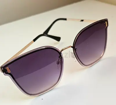 Womens Gradient Lens Cat-Eye Sunglasses - Light Purple Frame
