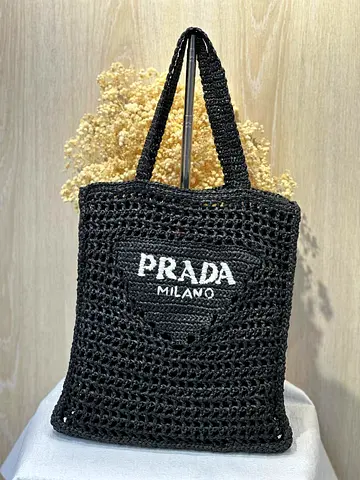 Prada crochet tote bag