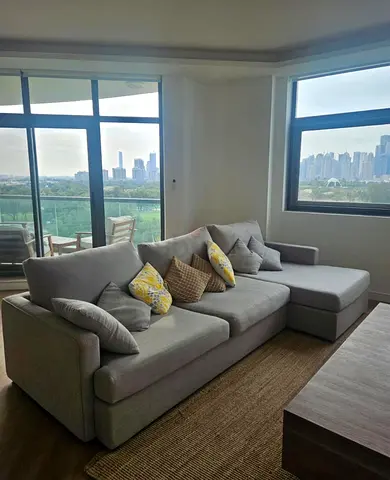 West elm -   Light grey L-shaped sofa with chaise — good condition