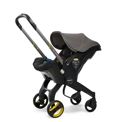 Doona+ Infant Car Seat  Stroller (Grey) - One-piece Travel Car Seat Stroller