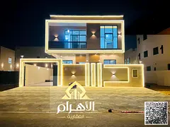 Luxury villa for sale in Al Bahia – Ajman | 7 bedrooms | 2 floors + roof | Price includes fees