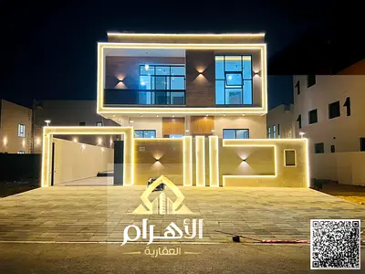 فيلا فاخرة للبيع في الباهية – عجمان | 7 غرف نوم | طابقين + رووف | سعر شامل الرسوم