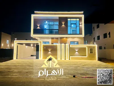 فيلا فاخرة للبيع في الباهية – عجمان | 7 غرف نوم | طابقين + رووف | سعر شامل الرسوم