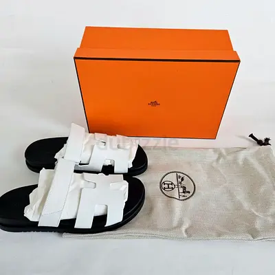 Original Hermes Sandal White - 100% Verified with Complete Box.