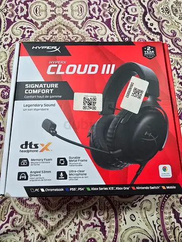 HyperX Cloud III Gaming Headset — Boxed, Like New