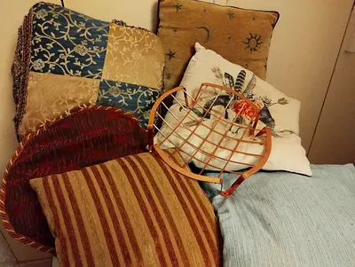 FREE CLASSIC THROW PILLOWS IN VERY GOOD CONDITION
