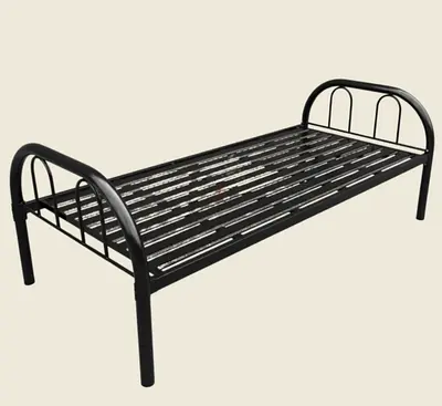 Single Metal Bed Frame - Black, Sturdy Simple Design