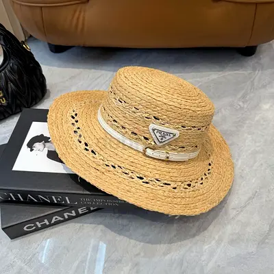 Prada Natural crochet Bucket Hat