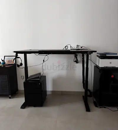 Adjustable Electric Standing Desk - Black, Good Condition