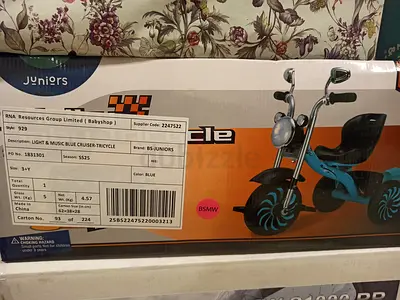 Kids Light  Music Blue Cruiser Tricycle - Brand New in Box