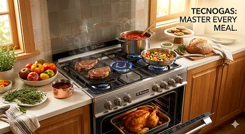 Premium Italian 5-Burner Gas Cooker (90x60)