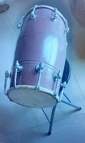 Used Brazilian Surdo Drum — Single Bass Drum on Stand, Good Condition