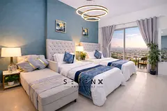 Furnished 2BR Apartment | Global Golf Residence 2 | Balcony with Skyline View