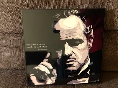 Pop art by Keetatat (unused) - Movie The Godfather (Marlon Brando)