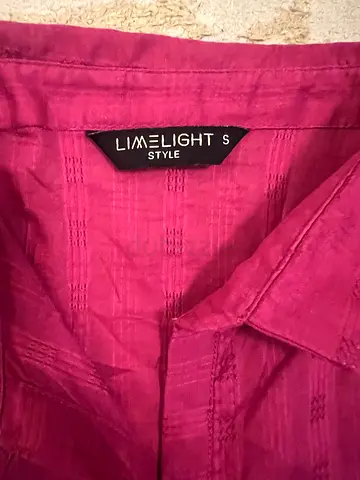 Maroon/Lilac LimeLight S womens blouse - size S