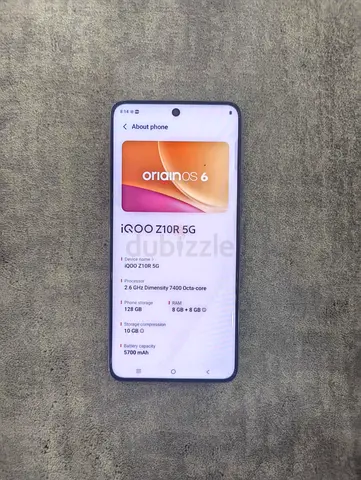 IQoo Z10 R 5G global 128/16 like new with chargeur