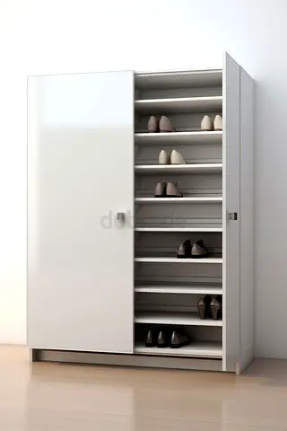 Shoe Cabinet with Multiple Shelves