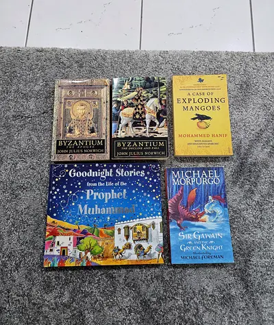 5-Book Bundle – Byzantium x2 (Norwich) + Exploding Mangoes + Prophet Muhammad Stories + Sir Gawain