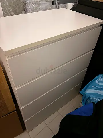 IKEA MALM Chest of 4 Drawers – White