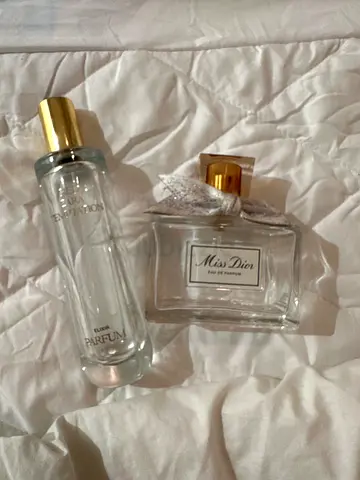 clear perfume bottle