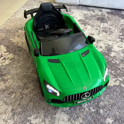 Green Mercedes AMG Kids Electric Ride-On Car - Single Seater