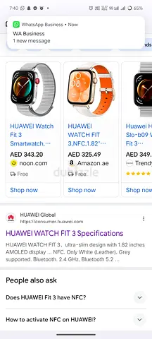 Huawei Watch Fit 3 special Model NFC Full box
