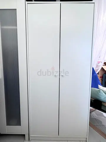 IKEA white two-door wardrobe in excellent condition