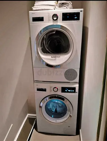 Bosch Series 8 Smart Laundry Set – 9kg Washer  9kg Dryer WiFi Diagnostic