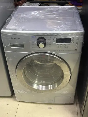 Samsung Front Load Washing Machine - Silver, Good Working Condition