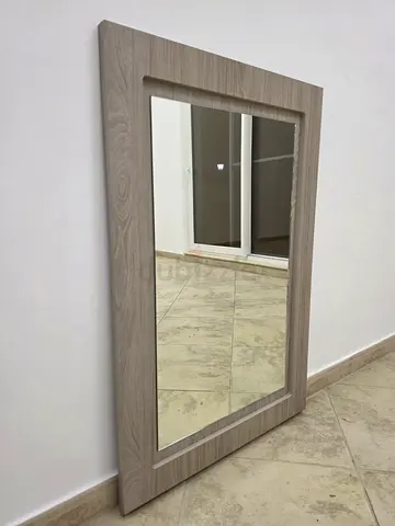Full-Length Wooden Framed Mirror - Light Oak Finish 103x67
