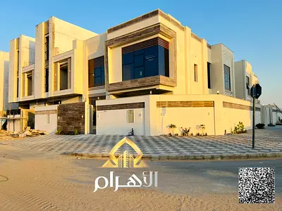فيلا كورنر للبيع في الحليو 2 عجمان بمساحة بناء واسعة وخمس غرف نوم شاملة رسوم التسجيل