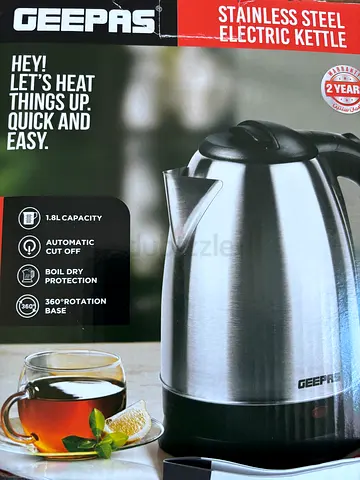 Geepas Stainless Steel Electric Kettle - 1.8L