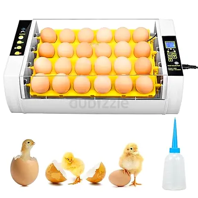 Egg Hatcher Incubator, 24 Eggs Incubator Temperature Control Digital