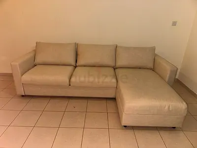 Selling brand new condition IKEA vimle lshape sofa bed with storage Beige