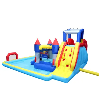 10 IN 1 Inflatable H20 water Fight Bounce House Water Park for Kids