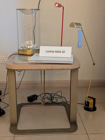 Italian Side Table with metal base