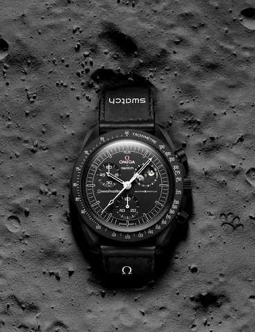 Omega x Swatch mission to the moonphase Chronograph (Black) - new