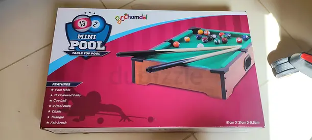 Mini Tabletop Pool / Billiards Game - Portable Kids Size