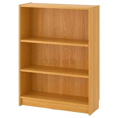 My walnut 3-shelf bookcase - open shelving, good condition