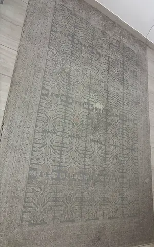 Large Grey Patterned Area Rug – Modern Classic Design