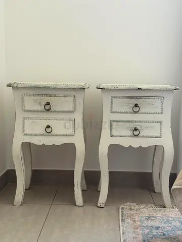 Nightstand - white vintage chic (2)