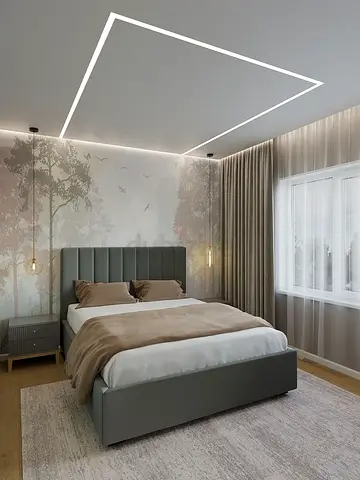Modern upholstered Queen size bed king size bed