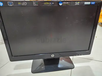 HP LED Monitor - Ultra Slim, VGA Input