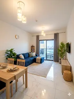 Fully Furnished 1 BHK, 2 Bathroom, Balcony, Monthly rent At Muweilah Comercial . Sharjah