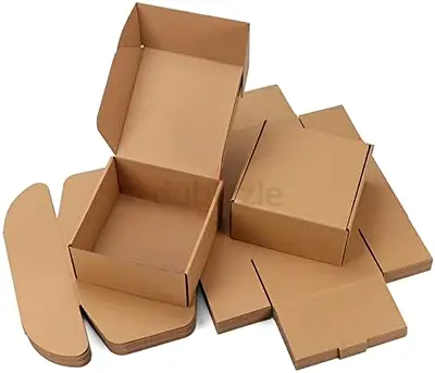 Bulk Corrugated Cardboard Boxes - Flat Pack Shipping Boxes (Various Sizes)